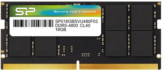 Памет Silicon Power 16GB (1x16GB) DDR5-SODIMM 4800MHz CL40 - SP016GBSVU480F02