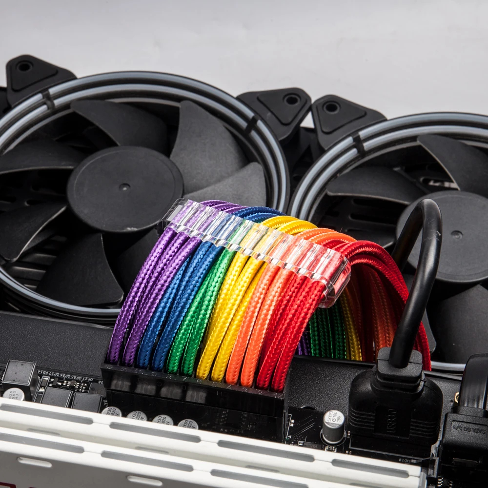 Комплект удължителни кабели 1stPlayer RB-001 Cable Kit Rainbow - ATX24P, EPS, PCI-e 