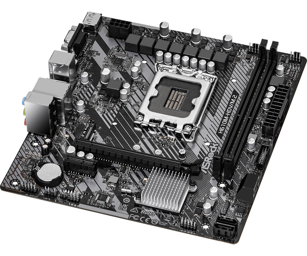 Carte mère Asrock H610M-HDV/M.2 R2.0 LGA1700 DDR4