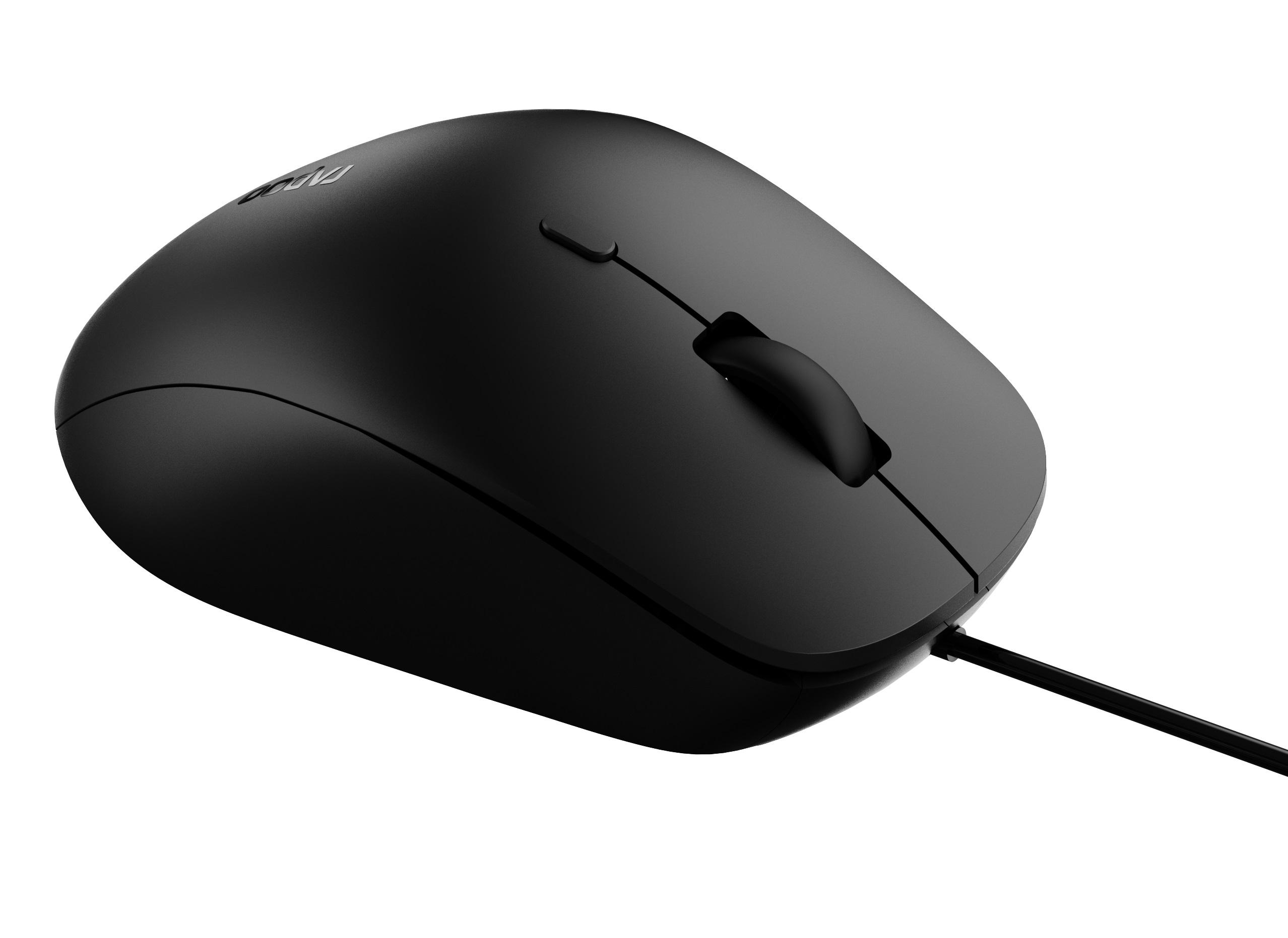 Мишка RAPOO N500 Silent, Безшумна, Черна