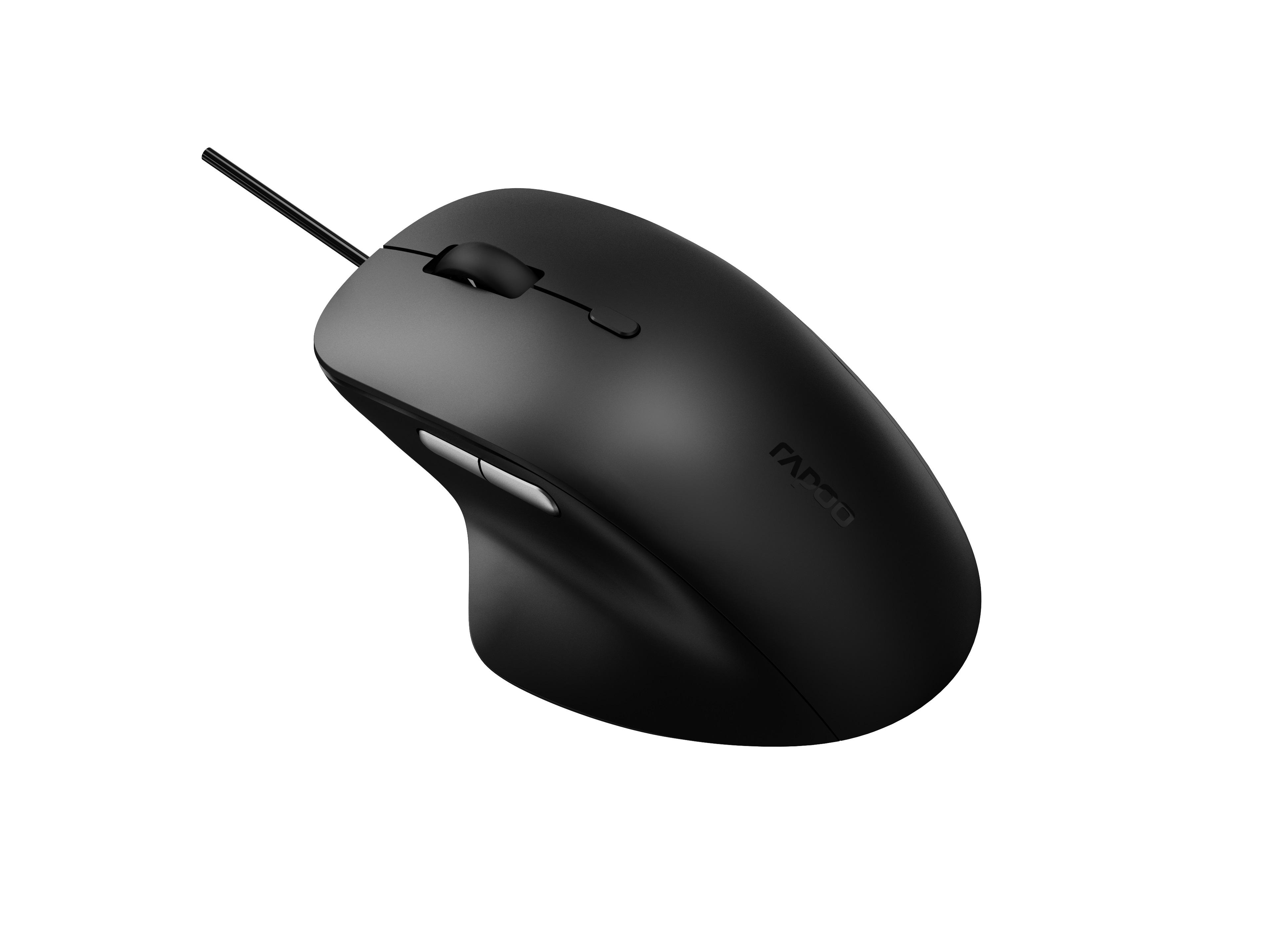 Мишка RAPOO N500 Silent, Безшумна, Черна