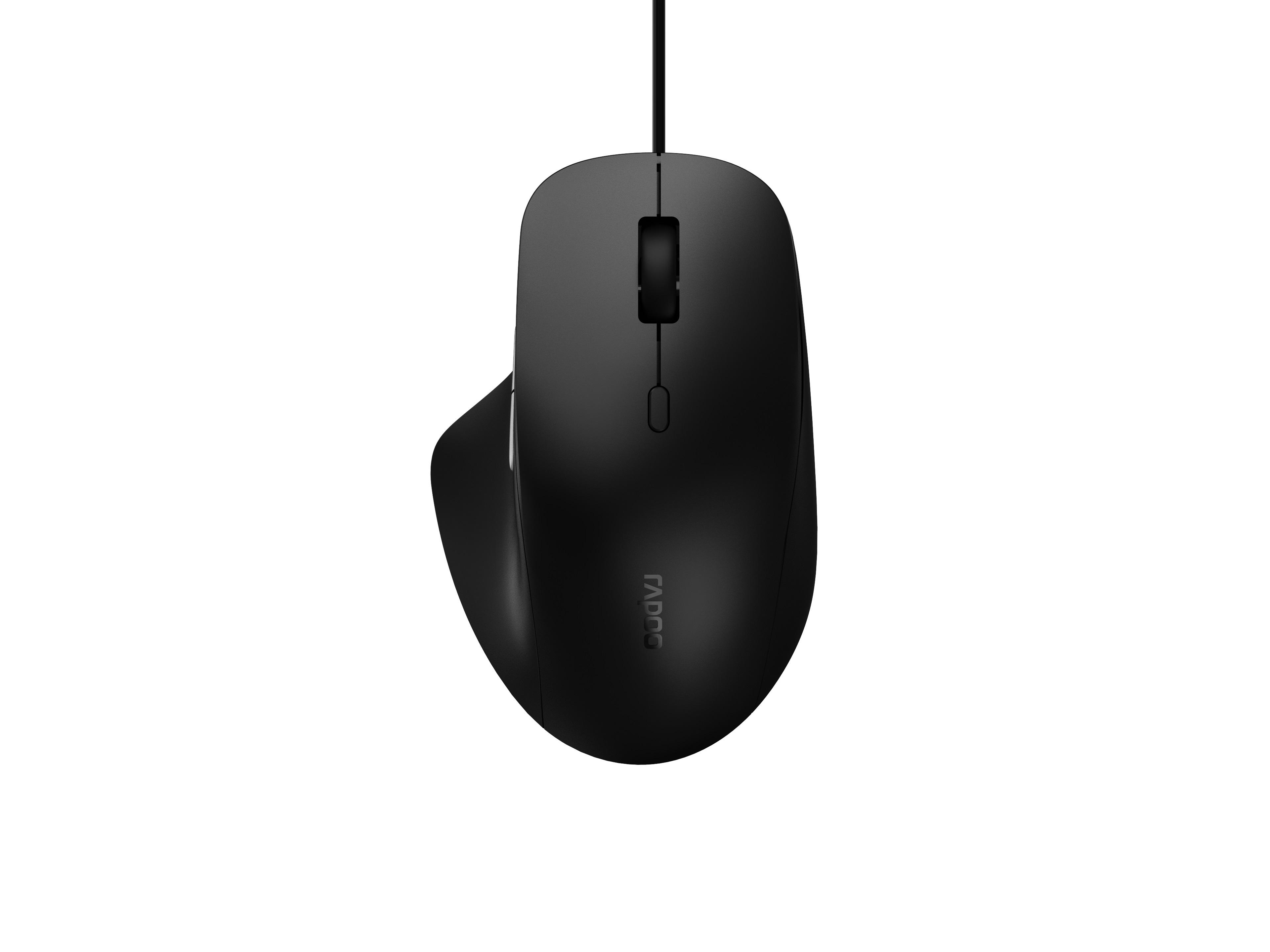 Мишка RAPOO N500 Silent, Безшумна, Черна