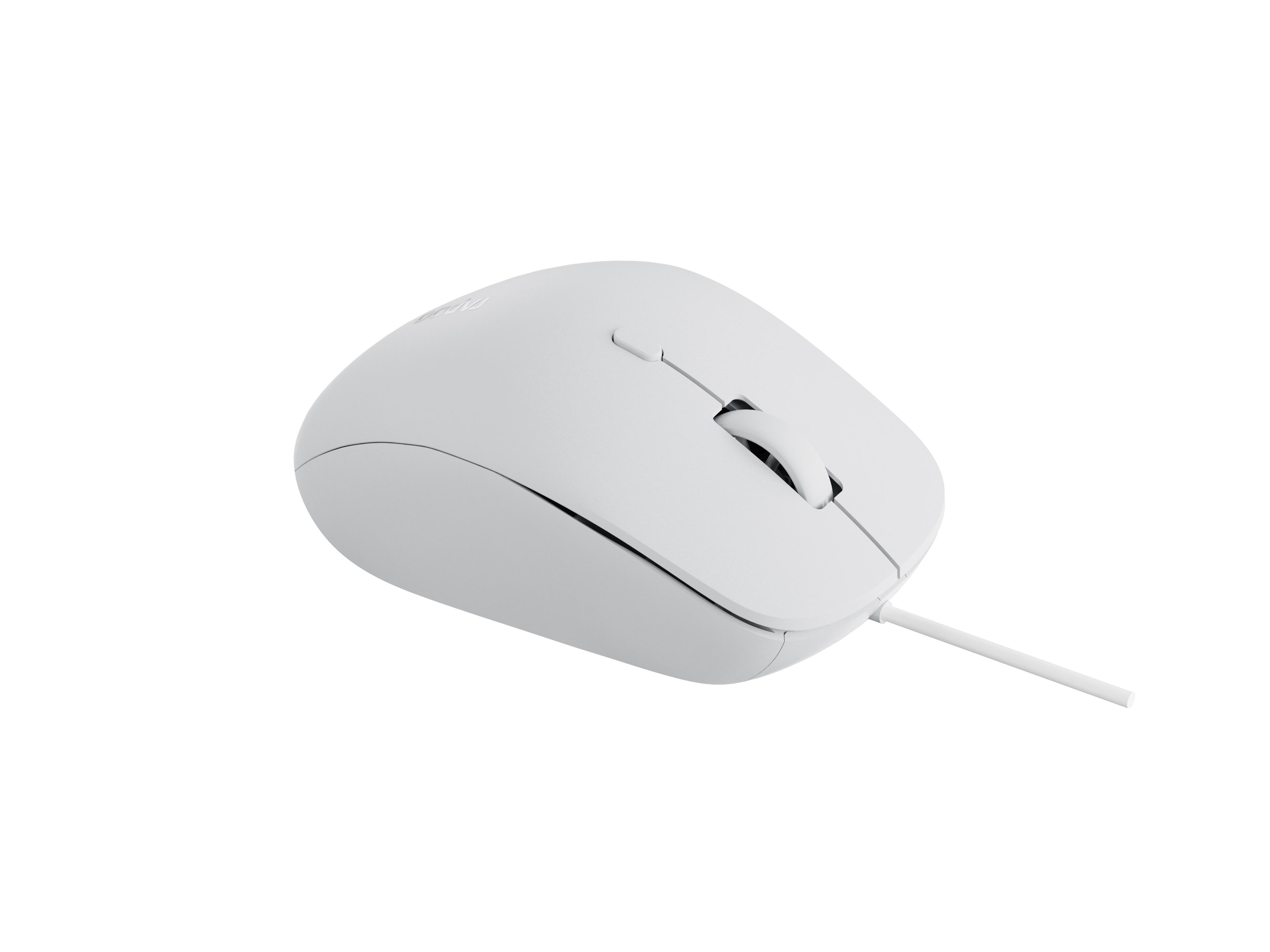 Мишка RAPOO N500 Silent, Безшумна, Бяла