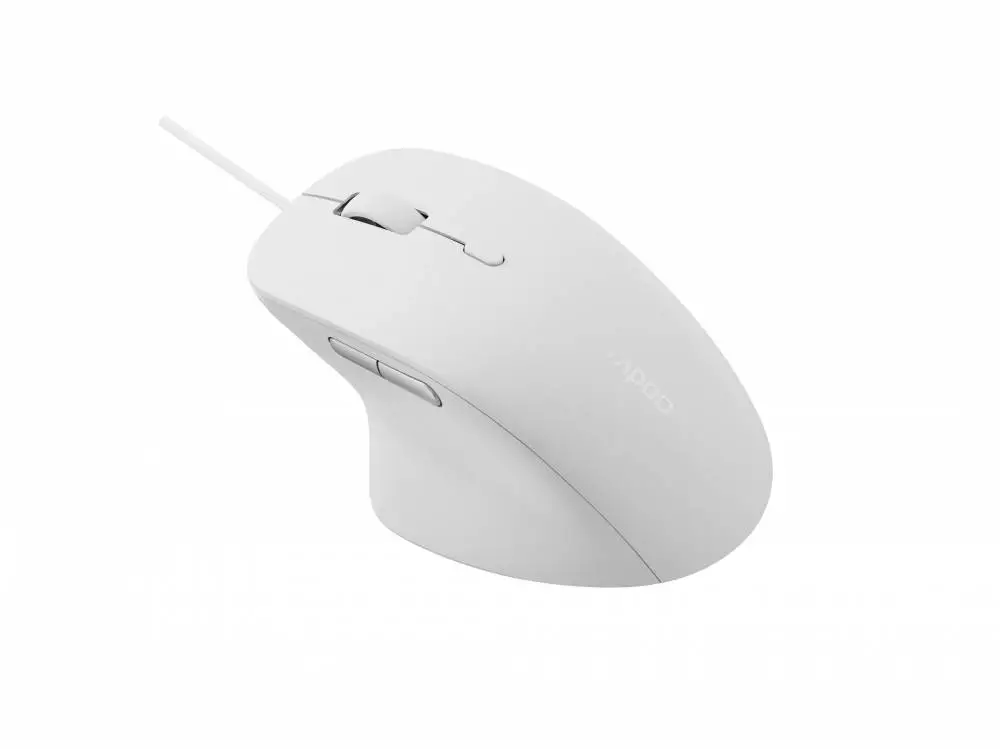 Мишка RAPOO N500 Silent, Безшумна, Бяла