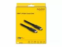 Коаксиален кабел Delock USB4 40 Gbps, USB PD 3.1,  1.2 m, Power Range 240 W