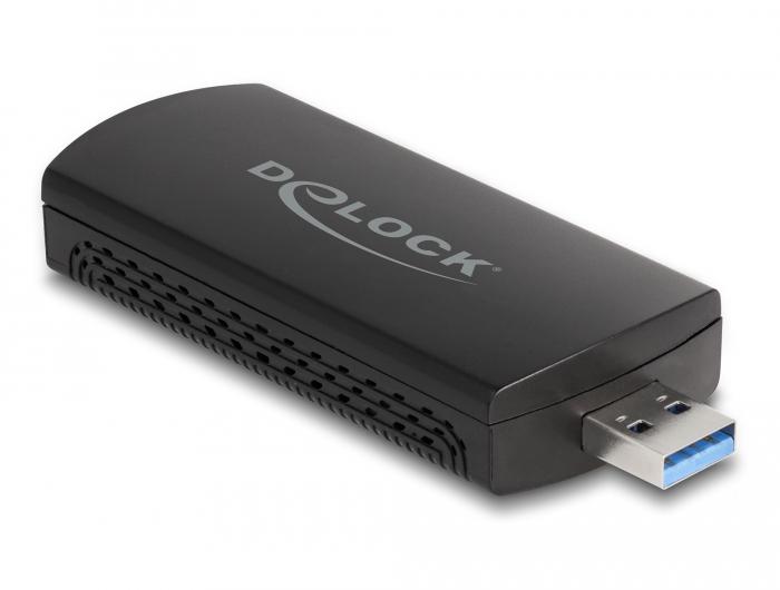 Adaptateur USB Delock AX1800, Wi-Fi 6, Dual Band WLAN (1201 + 574 Mbps)