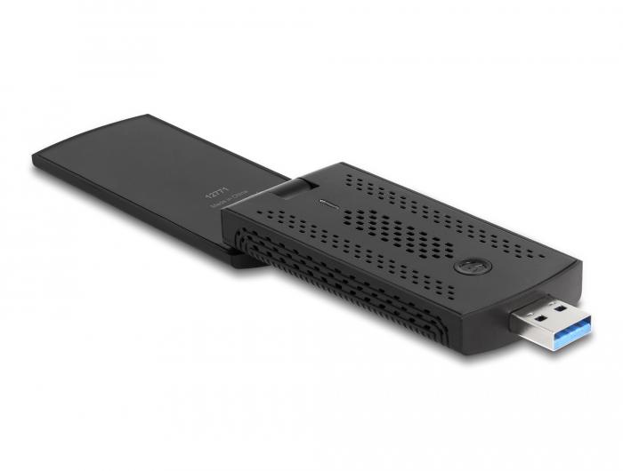 Adaptateur USB Delock AX1800, Wi-Fi 6, Dual Band WLAN (1201 + 574 Mbps)