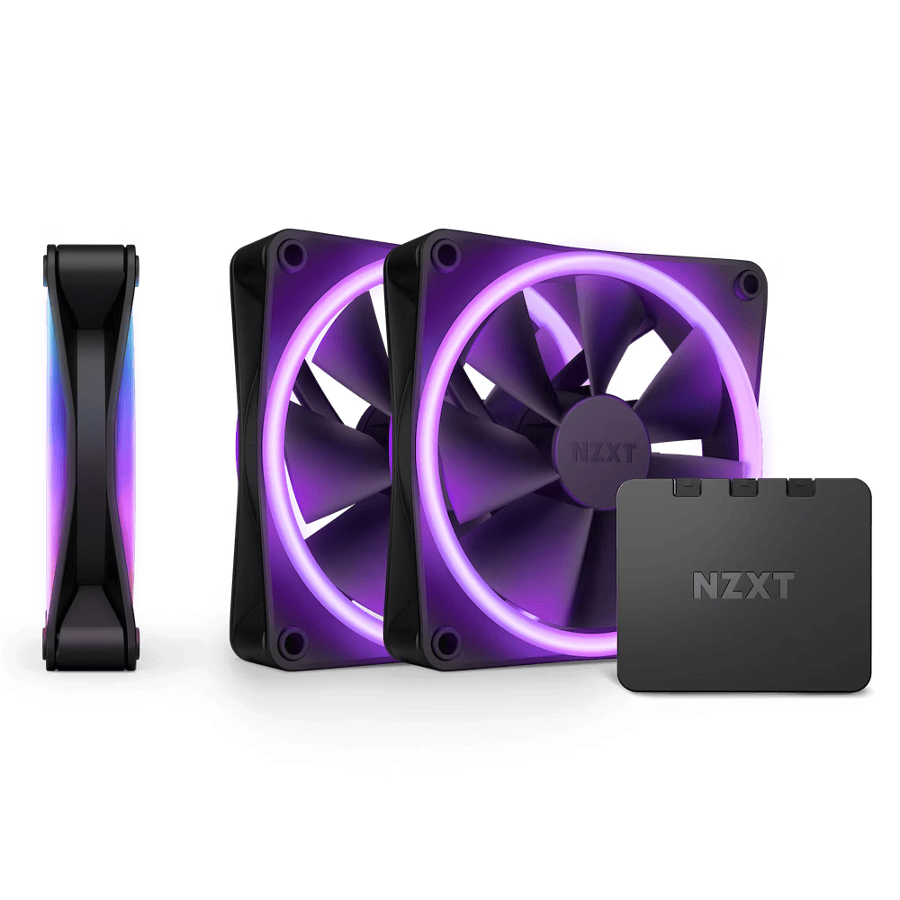 Вентилатори NZXT F120 RGB Duo Black 3бр + RGB Контролер
