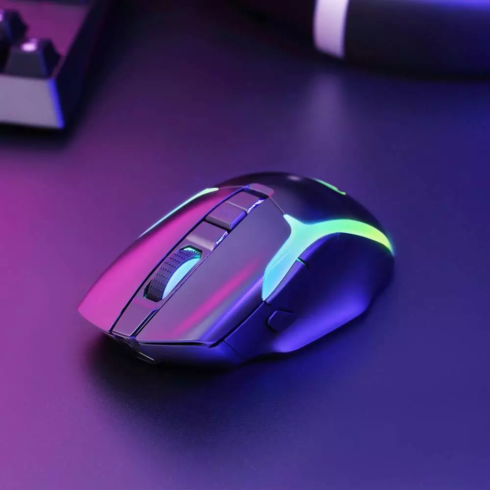 Безжична геймърска мишка Marvo M729W - 8000dpi, 500Hz, rechargable, RGB