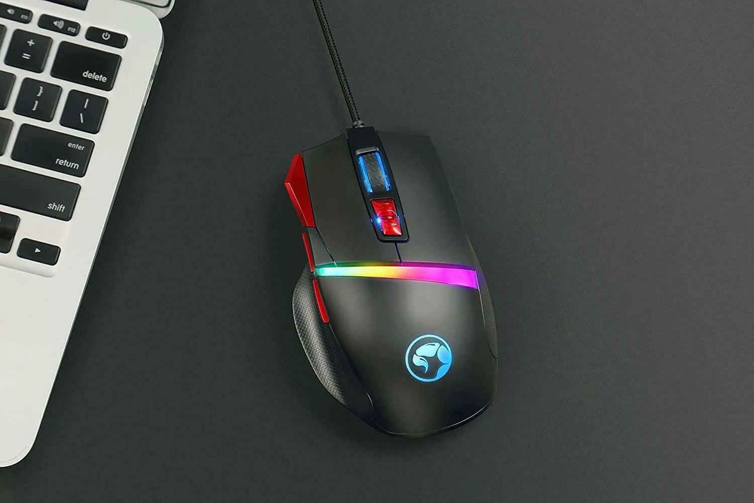 Геймърска мишка Marvo  G944 RGB - 12000dpi, programmable, 1000Hz