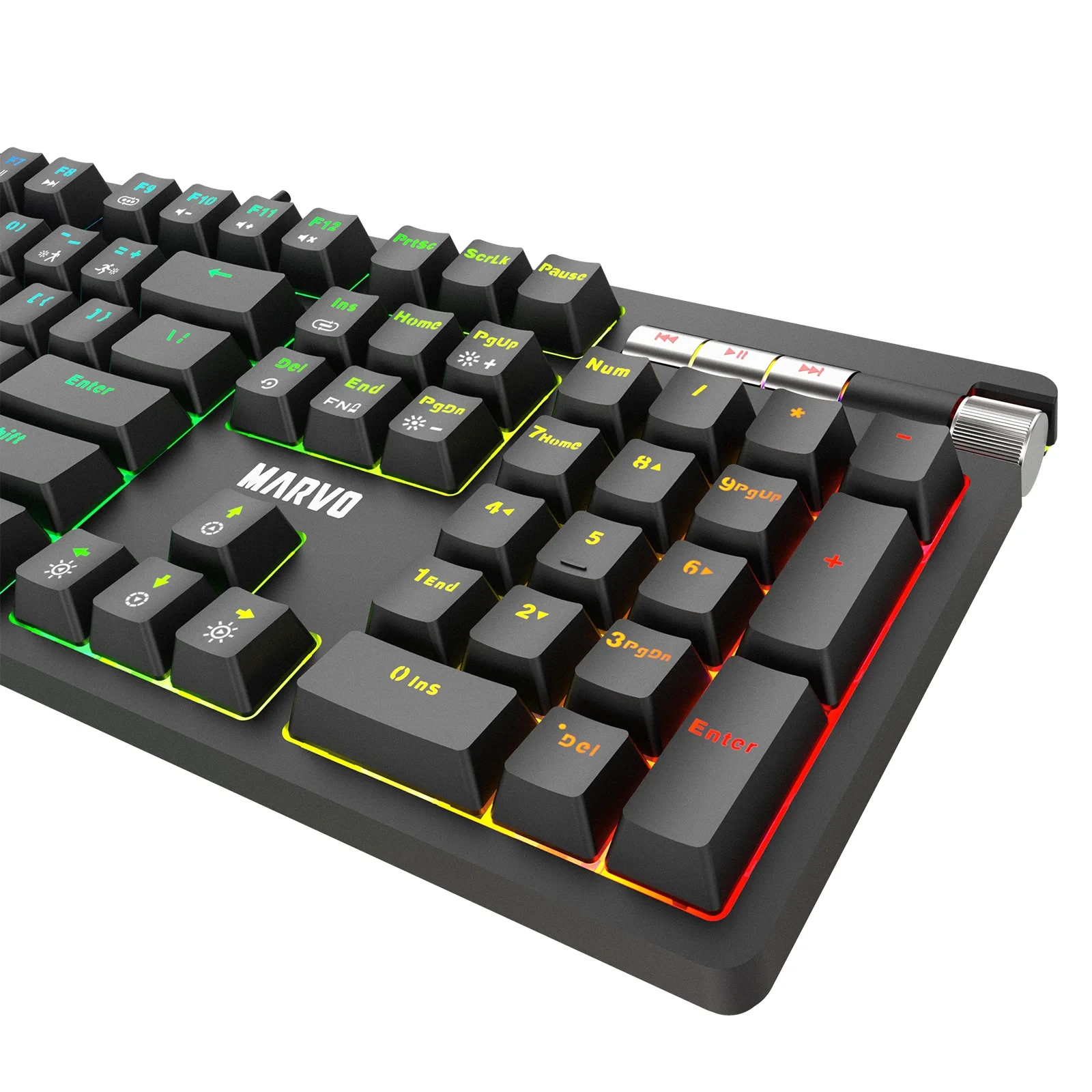 Геймръска клавиатура KG948 - 108 keys, RGB, Macros, Blue switches