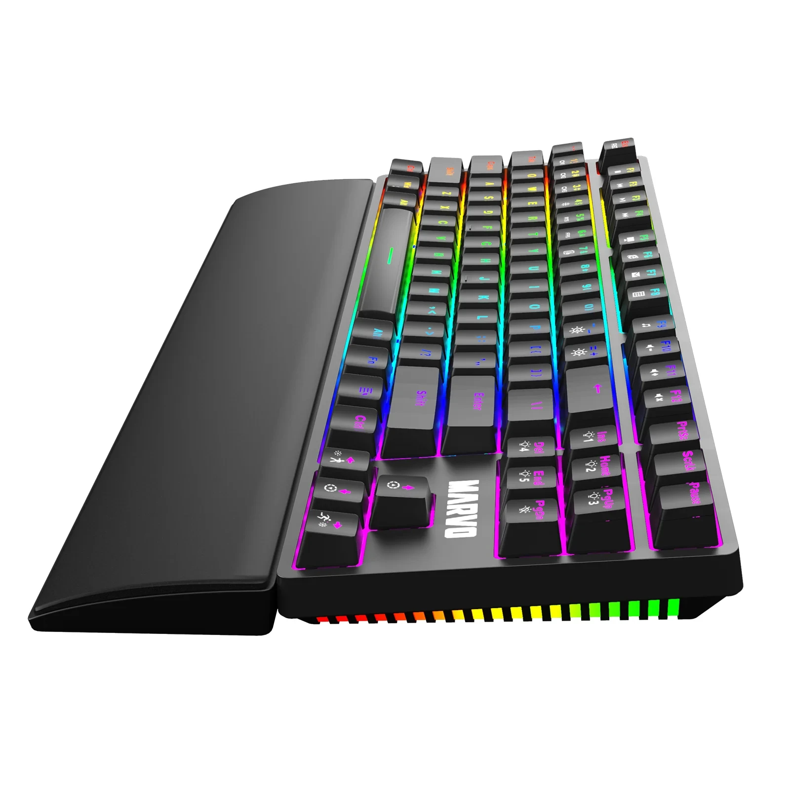 Геймръска клавиатура Marvo KG947 - Blue switches, TKL, Wristpad