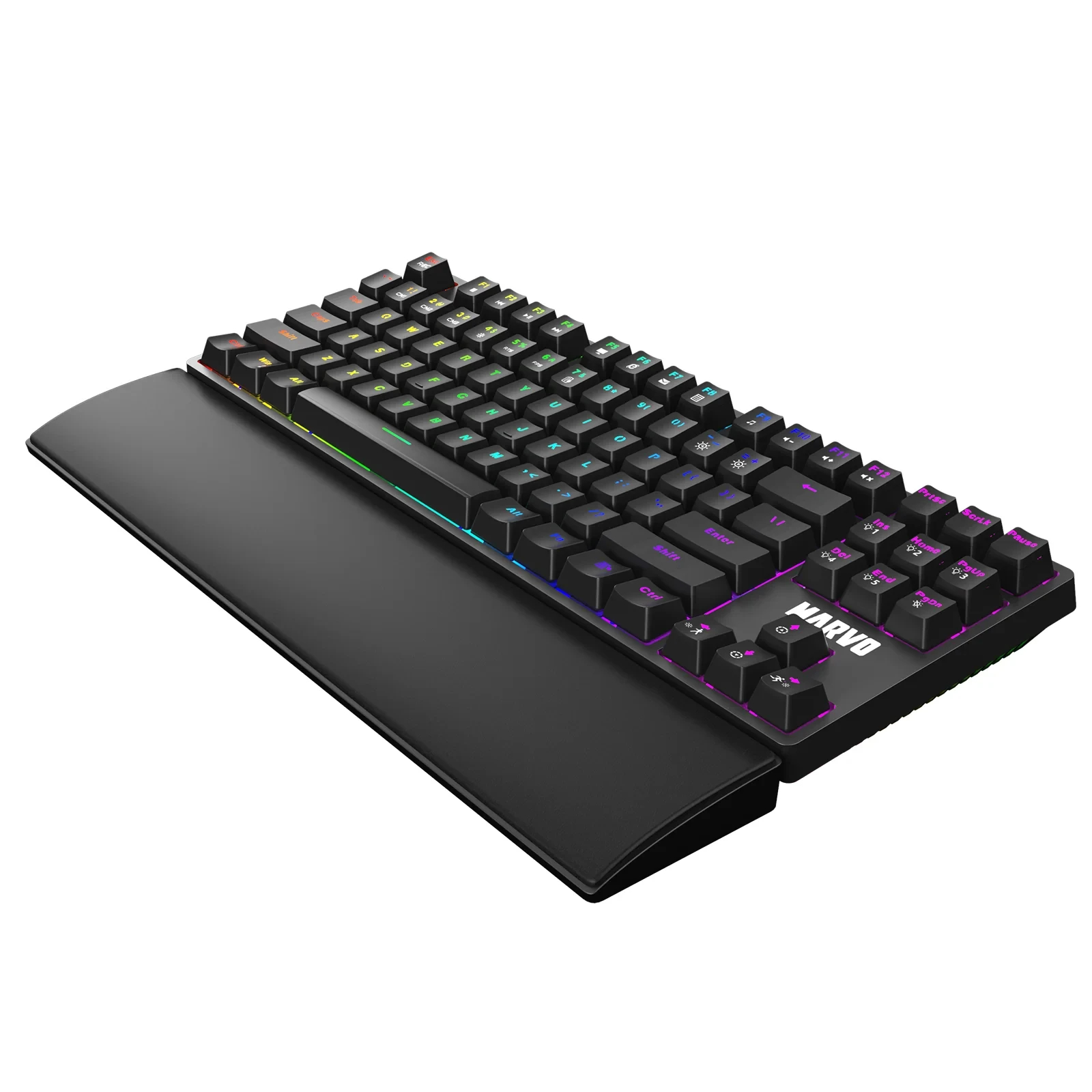 Геймръска клавиатура Marvo KG947 - Blue switches, TKL, Wristpad