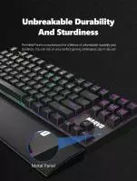 Геймръска клавиатура Marvo KG947 - Blue switches, TKL, Wristpad