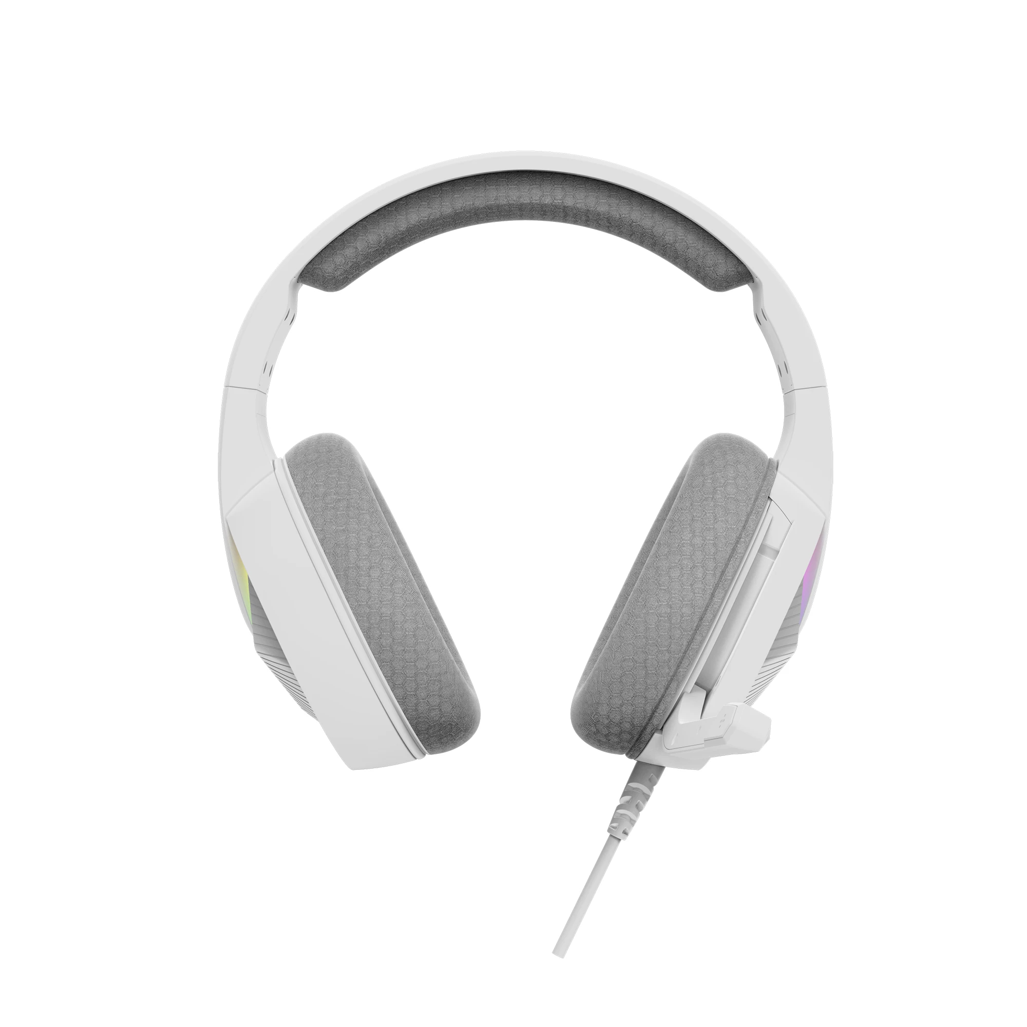 Геймърски слушалки Marvo H8618 White - 50mm, USB, RGB