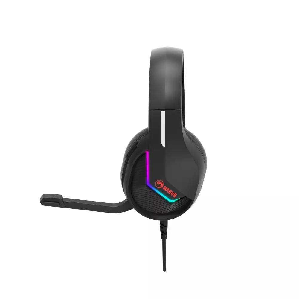 Геймръски слушалки Marvo H8618 Black - 50mm, USB, RGB