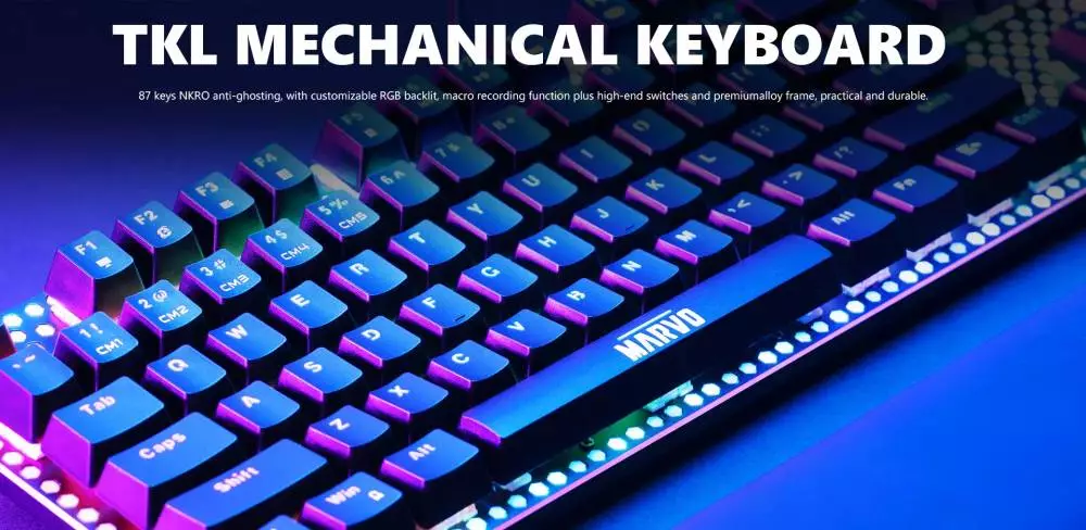Геймръски комплект CM373 Red Switches 2-in-1 - Mechanical Keyboard TKL, Mouse