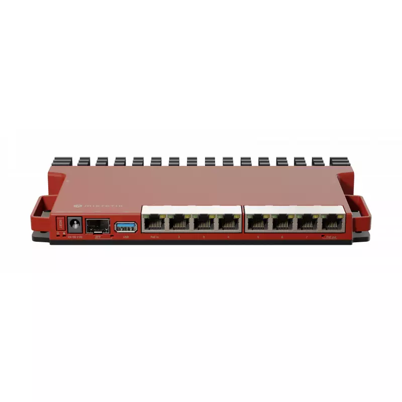 Рутер MikroTik L009UiGS-RM, CPU 800MHz, 12 RAM, 8xGigabit, 1xSFP, USB 3.0
