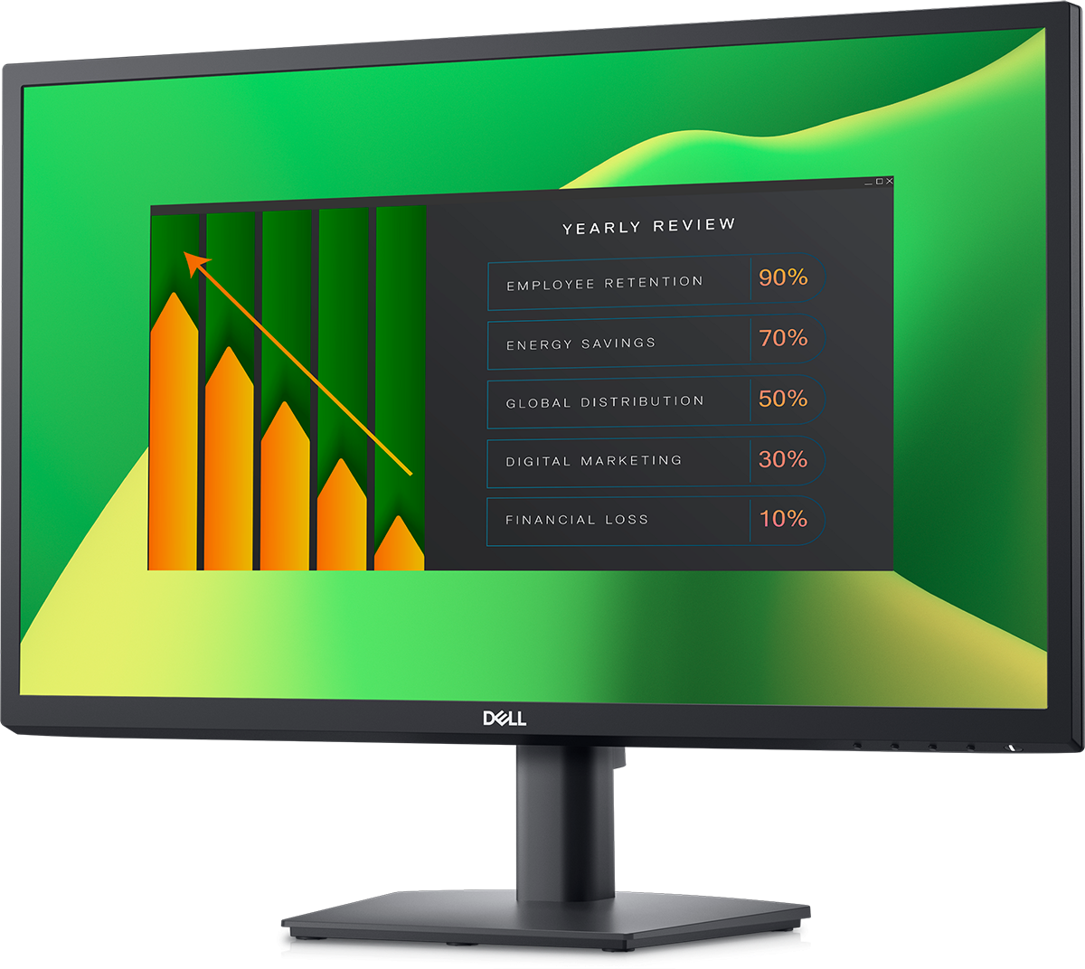 Монитор Dell E2423HN 24" VA, FHD 1920x1080, 5 ms, 60 Hz, VGA, HDMI