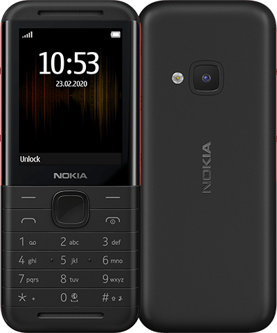 Мобилен телефон Nokia  5310 DS, черен/червен