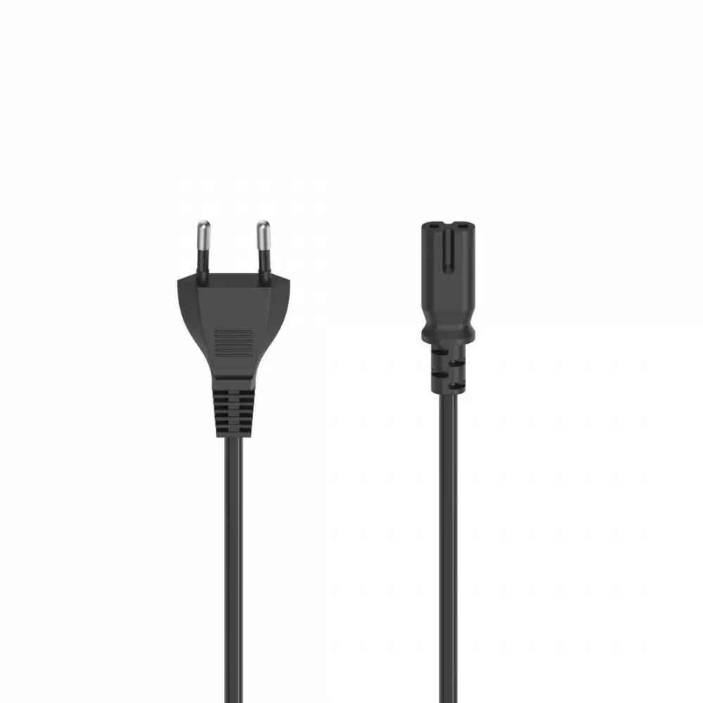 Cable de alimentación, Euro-plug, 2pin, 0.75m, paquete blister