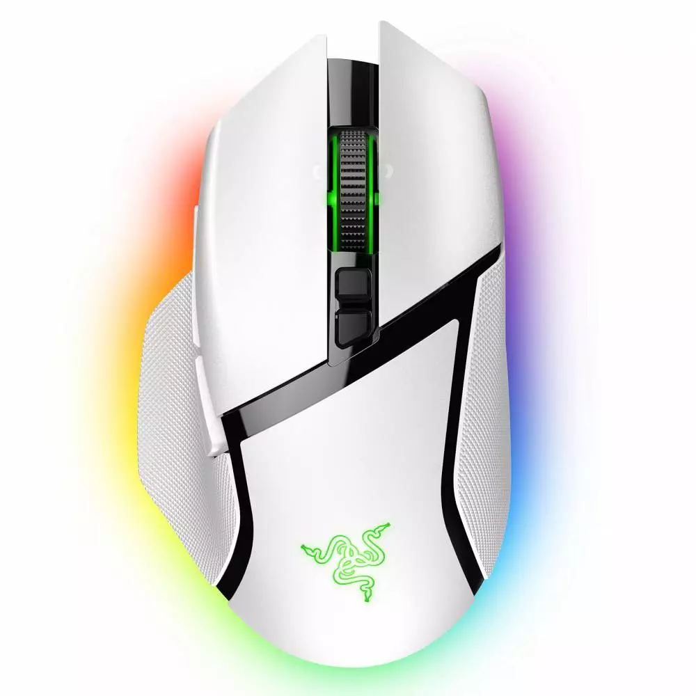 Геймърска мишка Razer Basilisk V3 Pro White Wireless Gaming Mouse - RZ01-04620200-R3G1