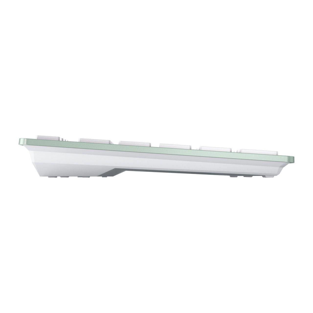 Безжична клавиатура CHERRY KW 7100 MINI BT, Bluetooth, Бледозелена