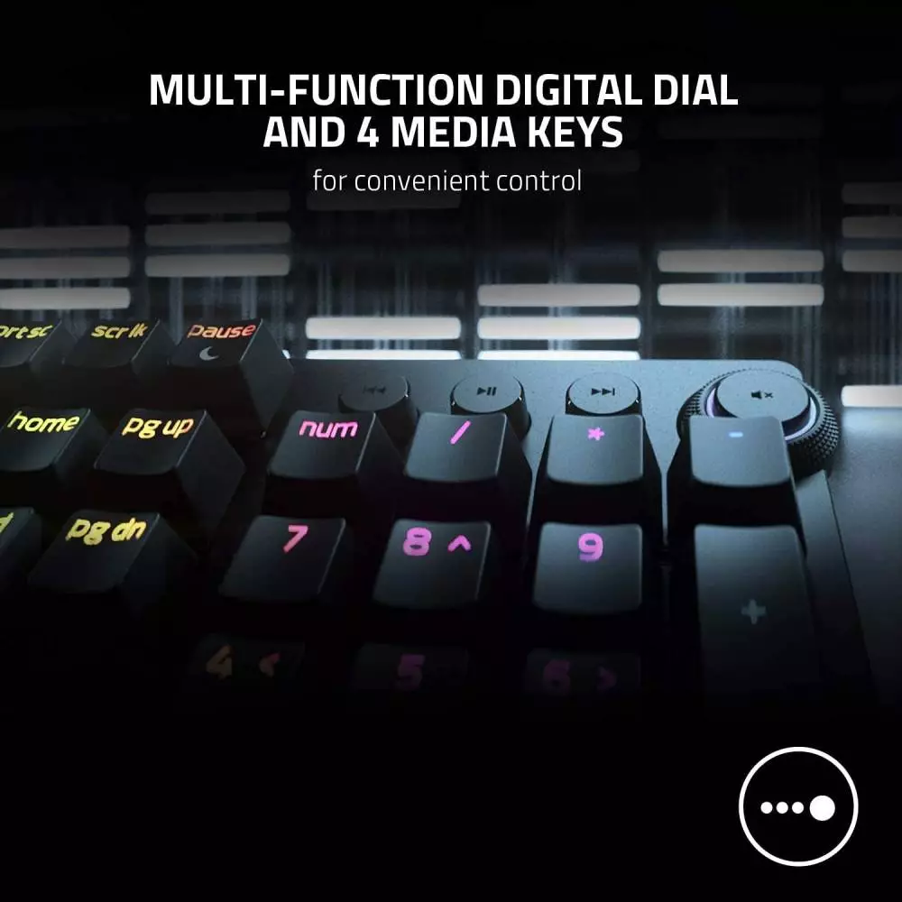 Геймърска клавиатура Razer Huntsman V2 Optical Gaming Keyboard Clicky Optical Switch - RZ03-03930300-R3M1