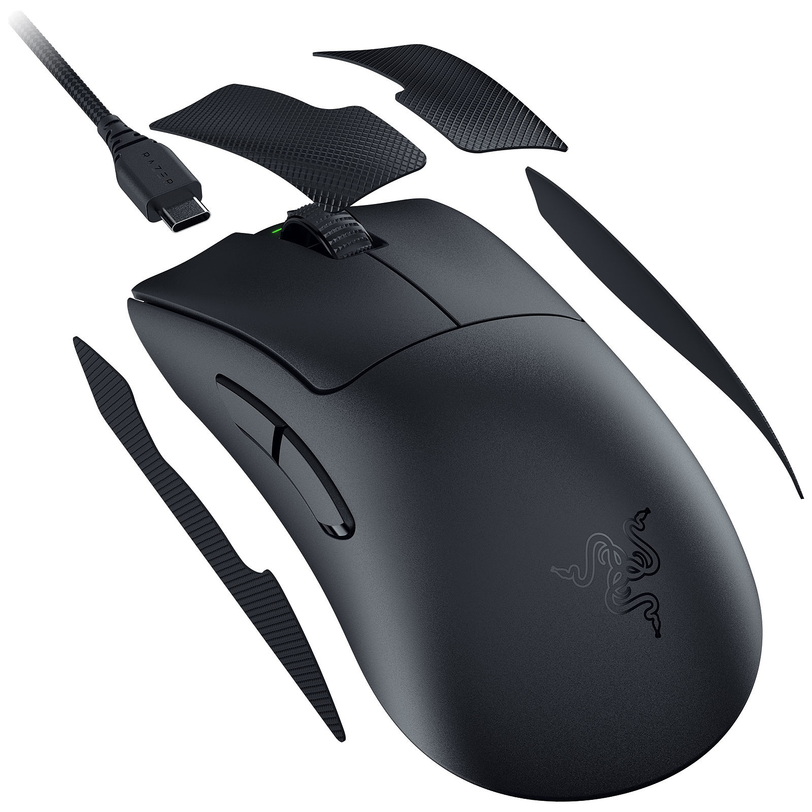 Геймърска мишка Razer DeathAdder V3 Pro Black Wireless Gaming Mouse Focus Pro 30K - RZ01-04630100-R3G1