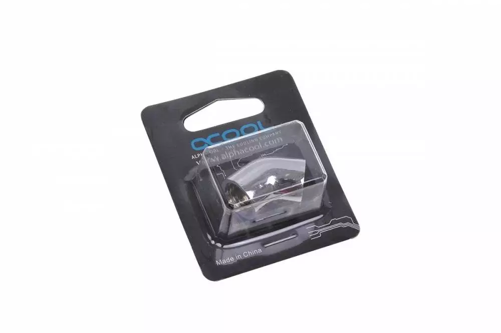 L-connector Alphacool HF, Internal thread G1/4 - G1/4, 45°, Chrome