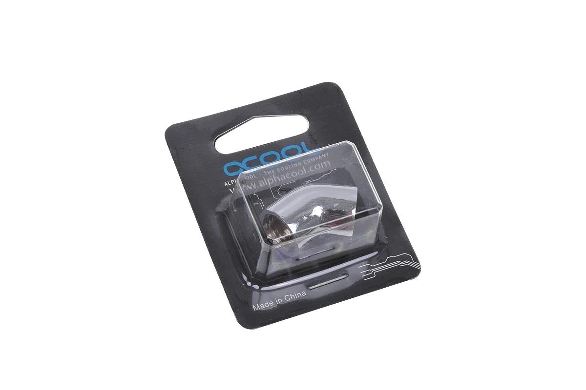 L-connector Alphacool HF, Internal thread G1/4 - G1/4, 45°, Chrome