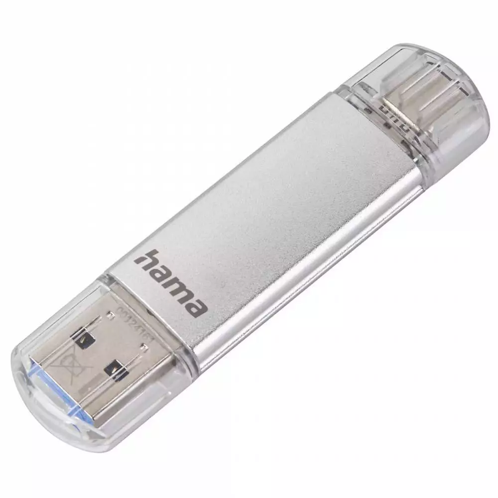 USB flash drive HAMA Type USB-C Laeta, 32GB, USB 3.1 Type-C, Silver