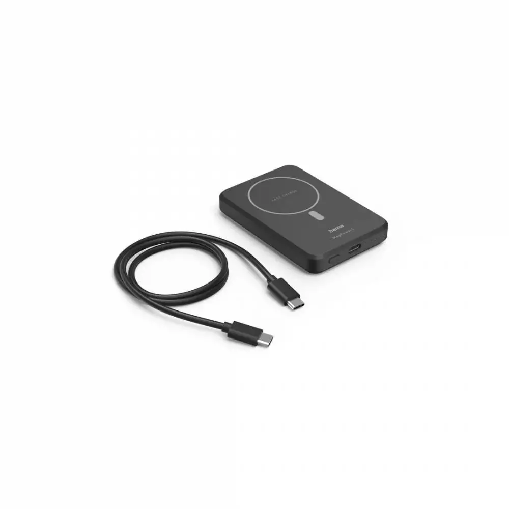 Външна безжична батерия HAMA "MagPower4", 5000 mAh, за Apple MagSafe