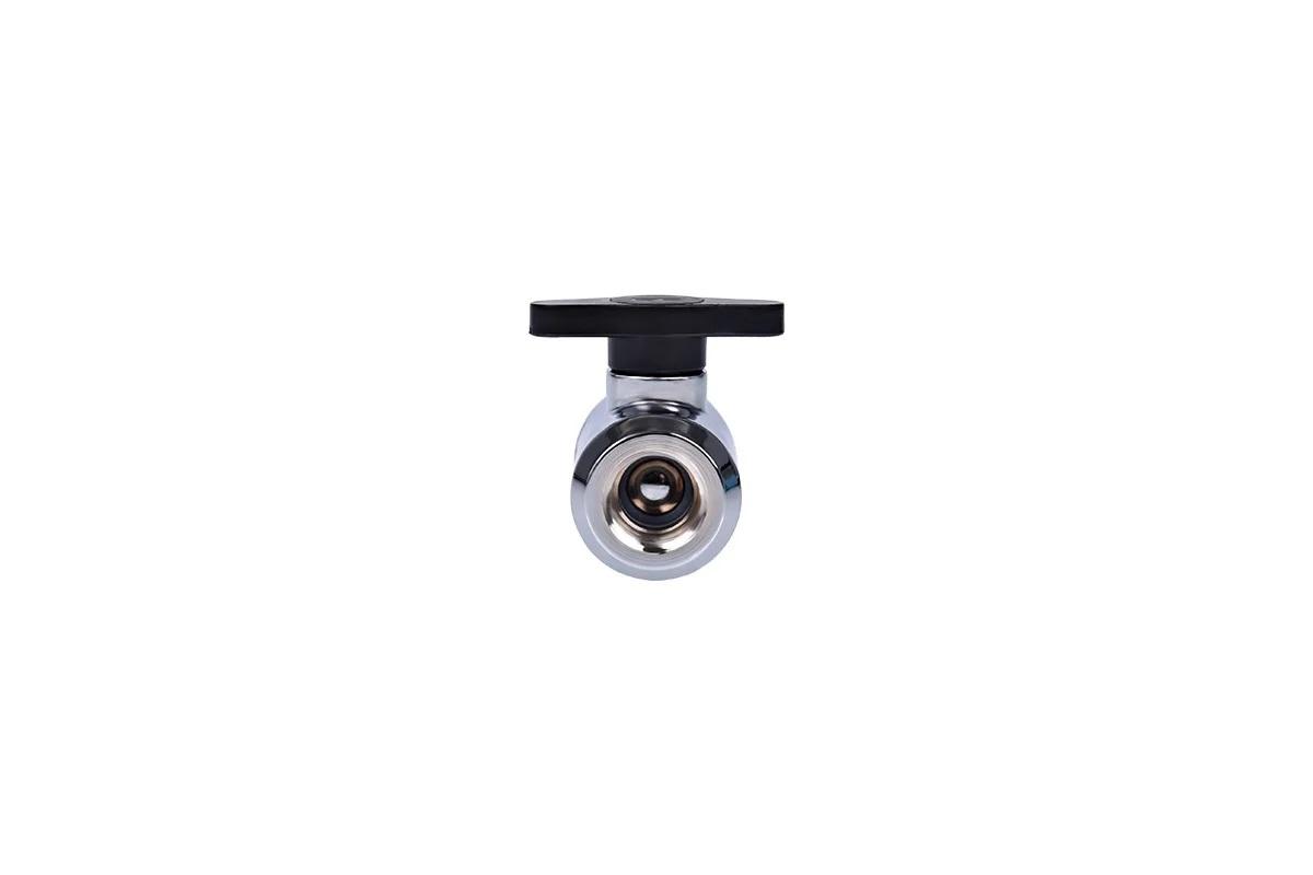 Rubinetto sferico Alphacool, Filettatura interna G1/4, Cromo