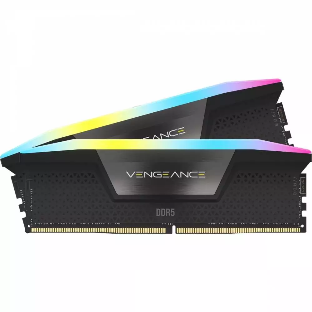 Памет Corsair Vengeance Black RGB 32GB (2x16GB) DDR5 6000MHz CL36 XMP - CMH32GX5M2E6000C36