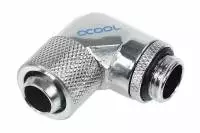 Компресионен фитинг Alphacool, 13/10 - G1/4, 90&deg;, Въртящ се, Хром