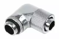 Компресионен фитинг Alphacool, 13/10 - G1/4, 90&deg;, Въртящ се, Хром