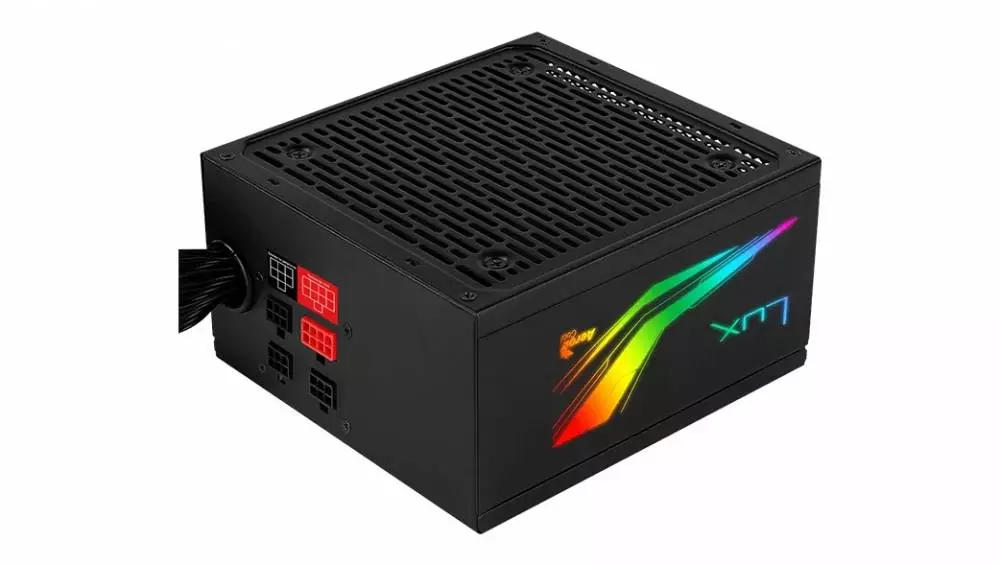 Захранване AeroCool LUX RGB PSU 1000M (1000W) 80 Plus Gold, Semi-Modular - ACPG-LMK0AEC.11