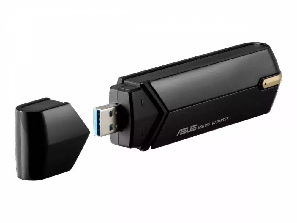 Безжичен адаптер ASUS USB-AX56 CRADLE AX1800 Dual-band USB 802.11ax 1201/867Mbps - 90IG06H0-MO0R10