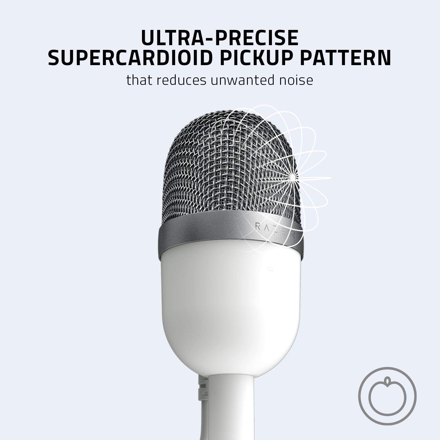 Микрофон Razer Seiren Mini Mercury White - RZ19-03450300-R3M1