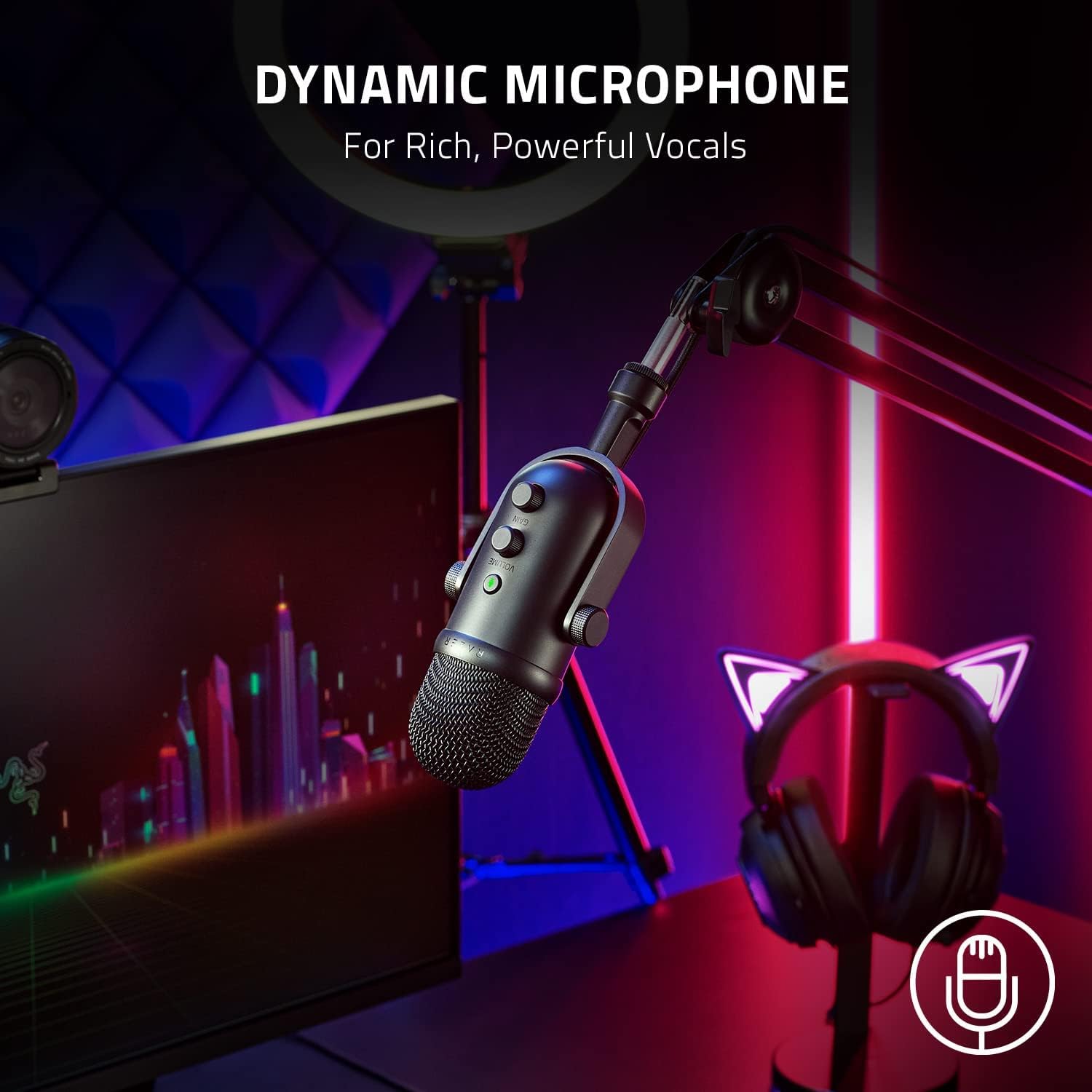 Микрофон Razer Seiren V2 Pro - RZ19-04040100-R3M1