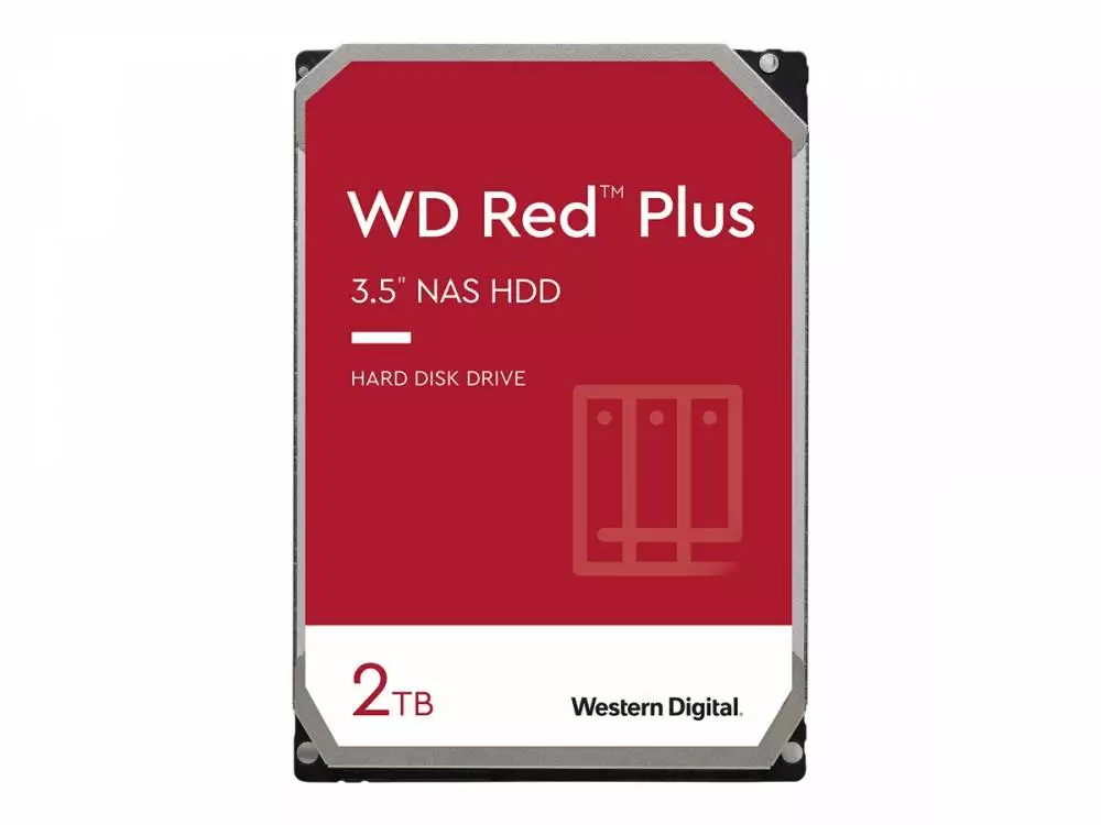Твърд диск WD Red Plus 2TB 3.5" SATA3 6Gb/s 5400rpm - WD20EFPX