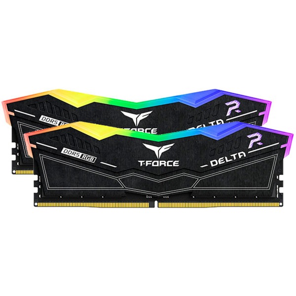 Памет Team Group Delta RGB 32GB (2x16GB) DDR5 7800MHz CL38 Black, Intel XMP - FF3D532G7800HC38DDC01