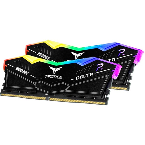 Памет Team Group Delta RGB 32GB (2x16GB) DDR5 7800MHz CL38 Black, Intel XMP - FF3D532G7800HC38DDC01