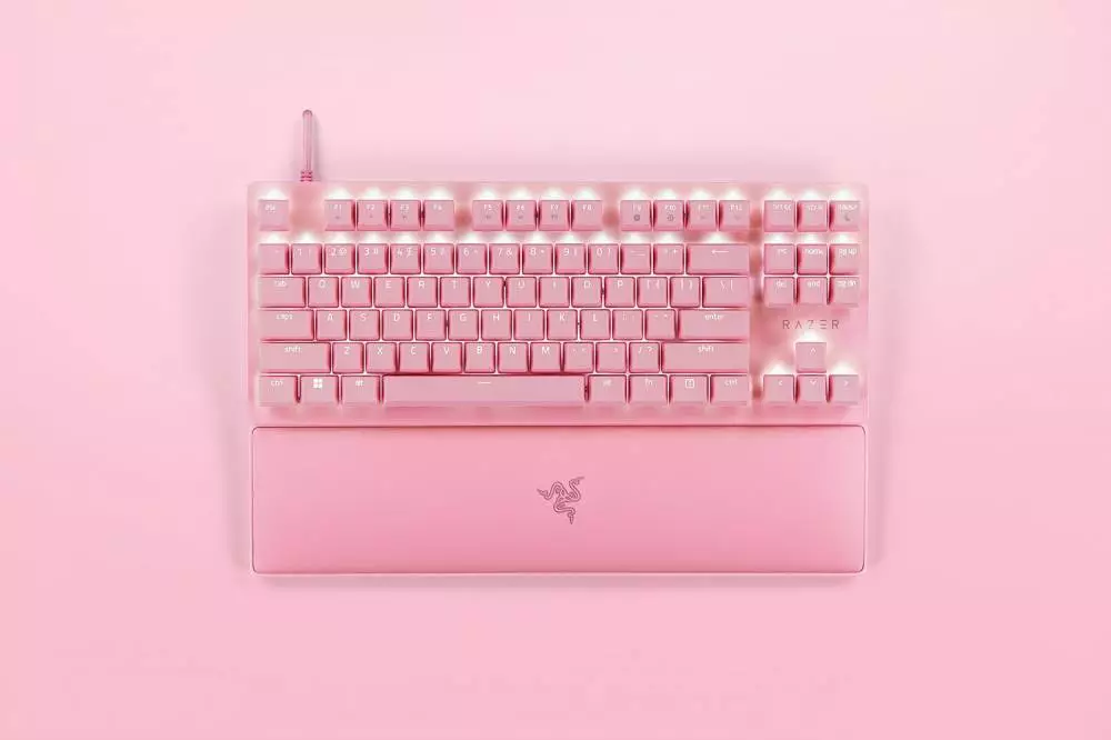 Gaming πληκτρολόγιο Razer Huntsman V2 Tenkeyless Linear Optical Switch US Quartz - RZ03-03942000-R3M1