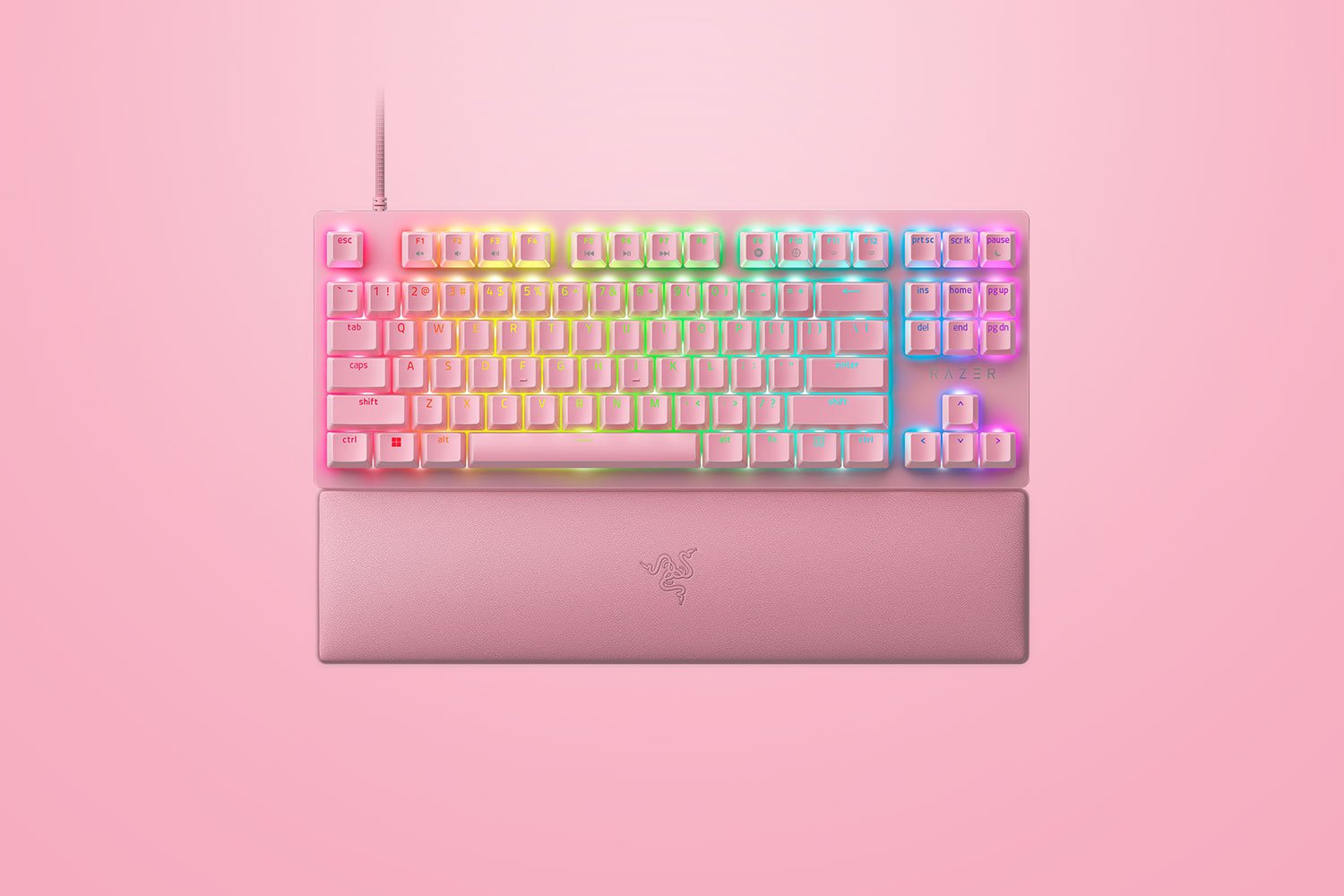 Gaming πληκτρολόγιο Razer Huntsman V2 Tenkeyless Linear Optical Switch US Quartz - RZ03-03942000-R3M1