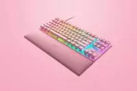 Геймърска клаваитура Razer Huntsman V2 Tenkeyless Linear Optical Switch US Quartz - RZ03-03942000-R3M1