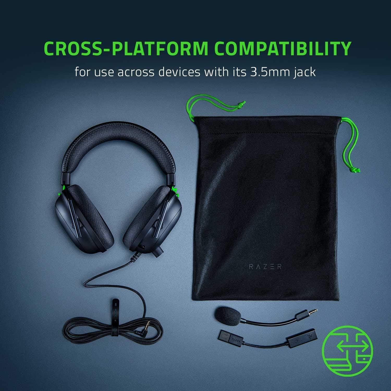 Геймърски слушалки Razer BlackShark V2 Black With USB Sound Card - RZ04-03230100-R3M1
