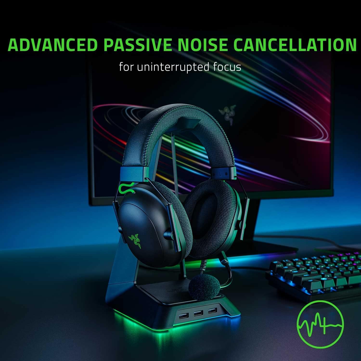Геймърски слушалки Razer BlackShark V2 Black With USB Sound Card - RZ04-03230100-R3M1