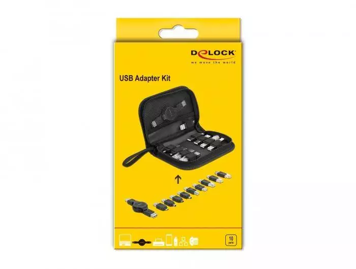 Комплект кабел с накрайници DeLock 18612, 10 броя